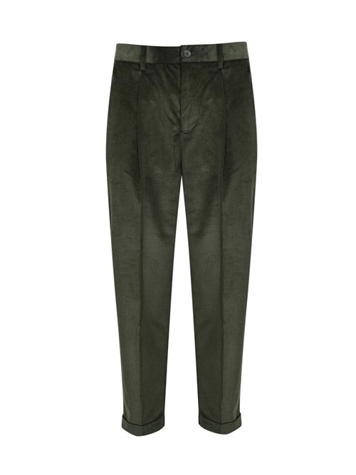 Pantalone in velluto a costine in cotone e modal DANIELE ALESSANDRINI | DA1FW26P125131